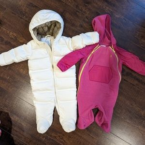 3 Baby girl winter suits - Ralph Lauren/Gap